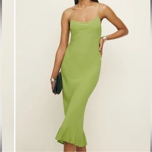 NEW! Reformation Lime Green Midi Dress sz 2 RARE!